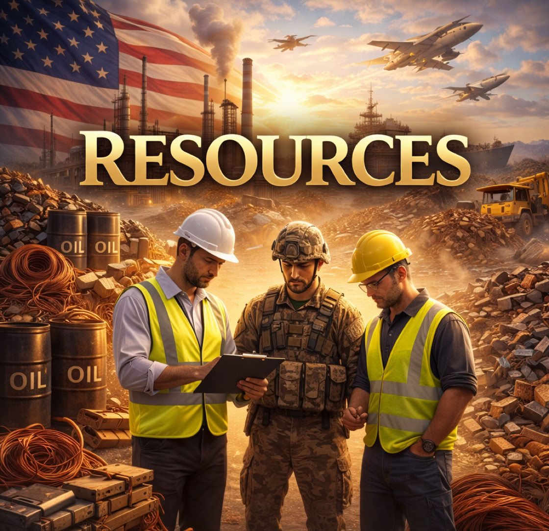 Person holding American-themed flag at outdoor demonstration with trees and clear sky.
